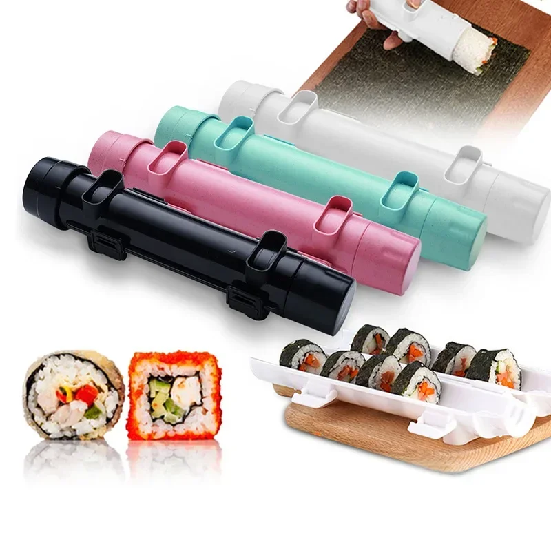 Kitchen Gadgets Quick Sushi Maker DIY Roller Rice Mold Meat Vegetable Rolling Mold Sushi Device Making Machine Bento