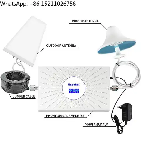 Lintratek 3-bands signalförstärkare repeater mobil 900 1800 2100 mhz mobil 3g 4g mobiltelefon nätverkssignalförstärkare gsm community 12 best sales Lintratek signalförstärkare - №3