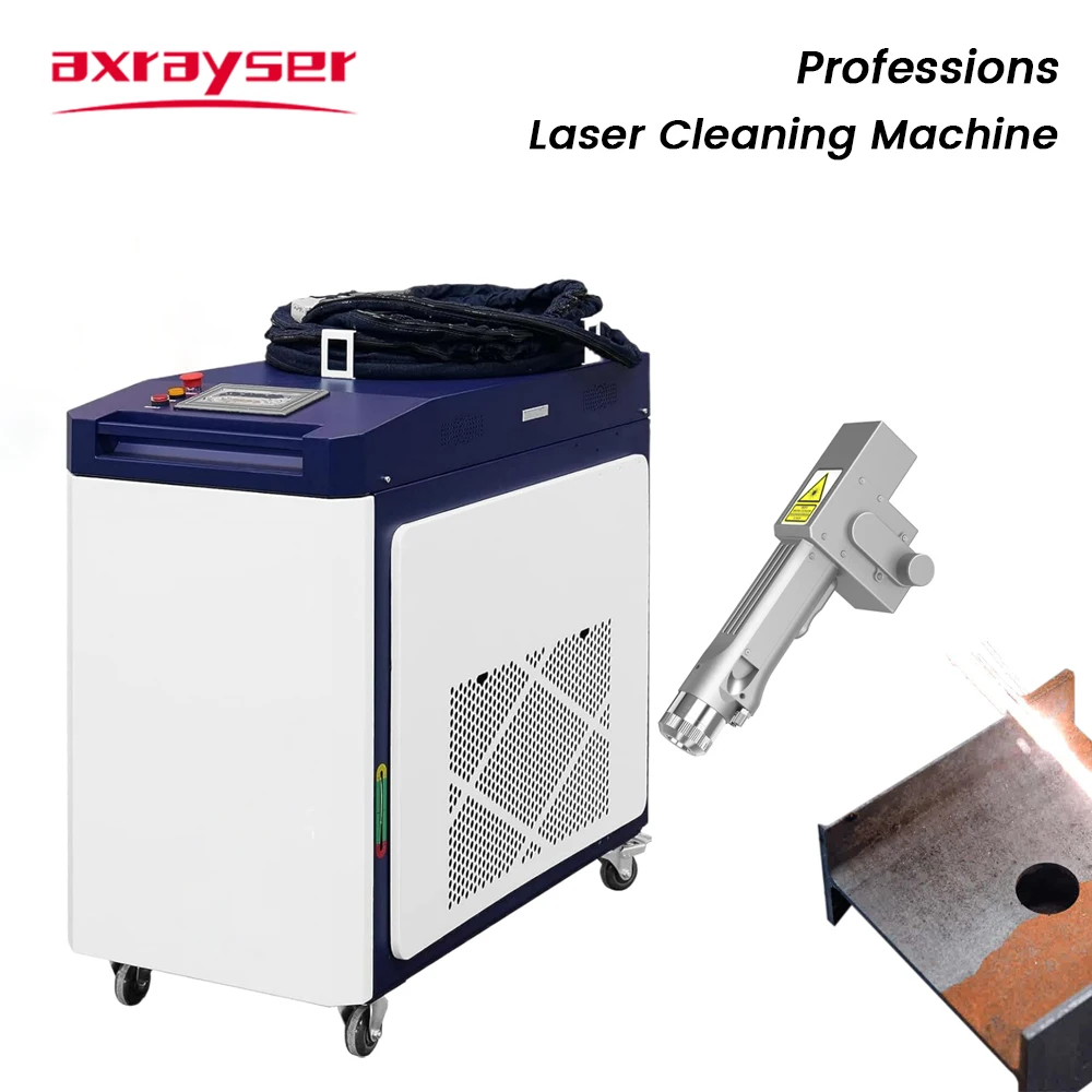 Axrayser Fiber Laser Cleaning Machine 1500W 3000W BWT Laser Source SUP22C Handheld Laser Head for Professions Cleaning Metals