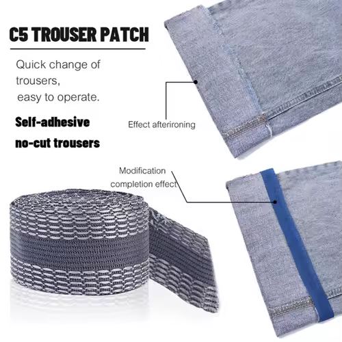 1-5M Self-Adhesive Pants Hem Paste Tape Trouser Edge Paste Iron-on Pant Shorten Repair Jean Hemming Tape For DIY Sewing Fabric - Image 5