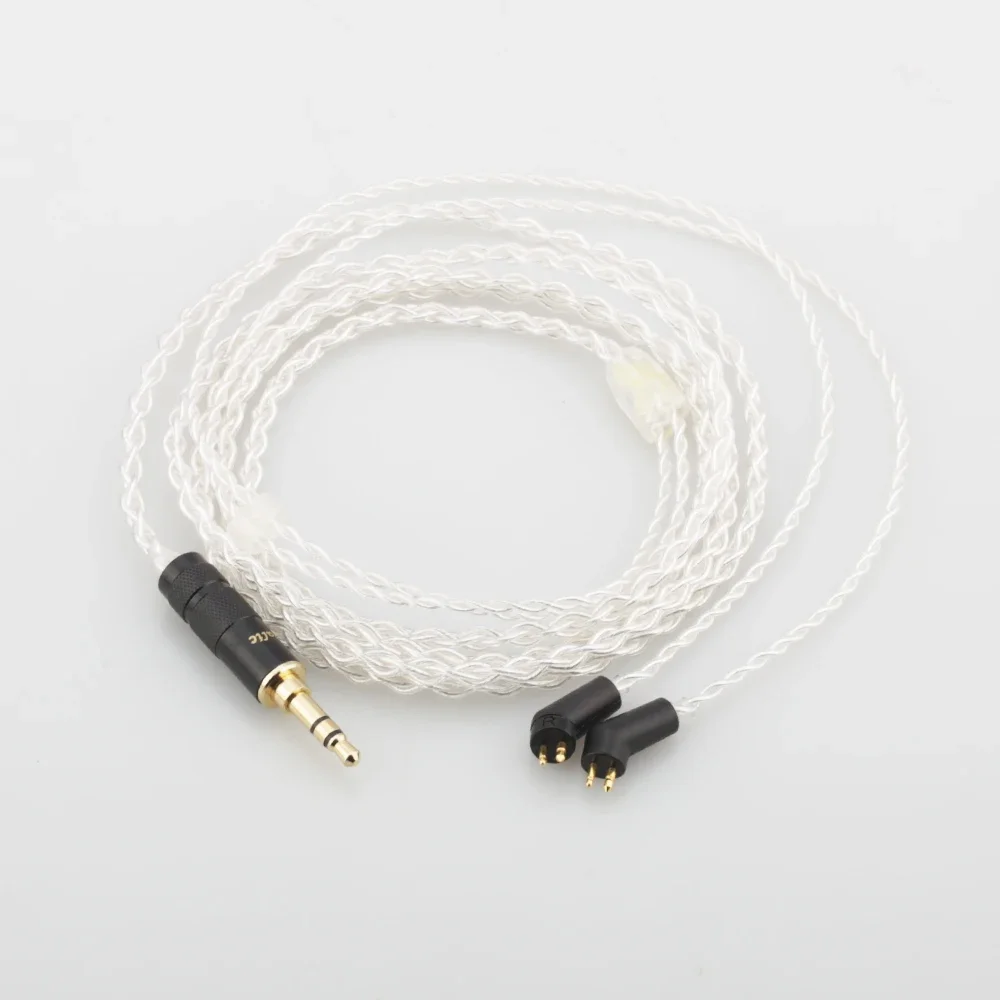 High Quality Hi-End 8 Cores 7N OCC Silver Plated Headphone Upgrade Cable For ER4P ER4B ER4S Headphones