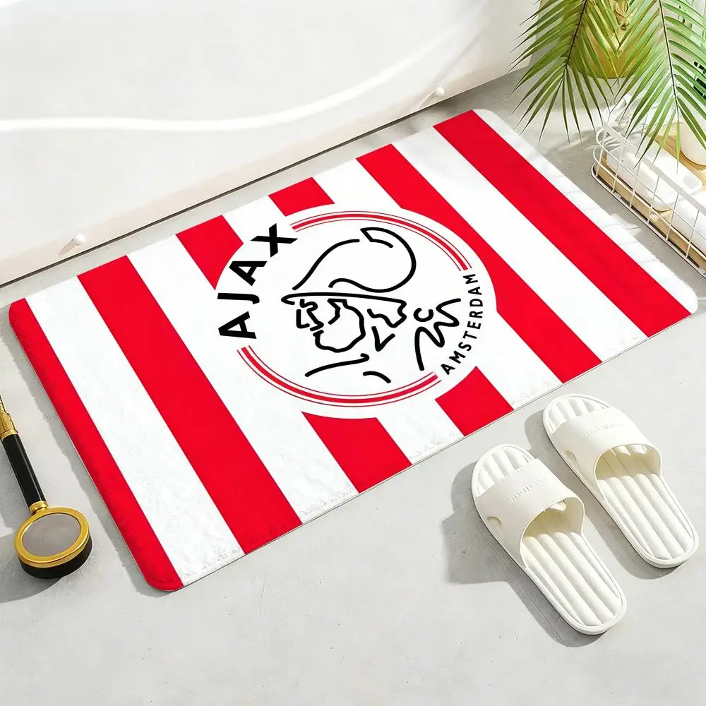 Amsterdamsche Football Club Ajax Vloermat Zachte verdikte antislipdeurmat voor woonkamer Home Decor Flanel tapijten