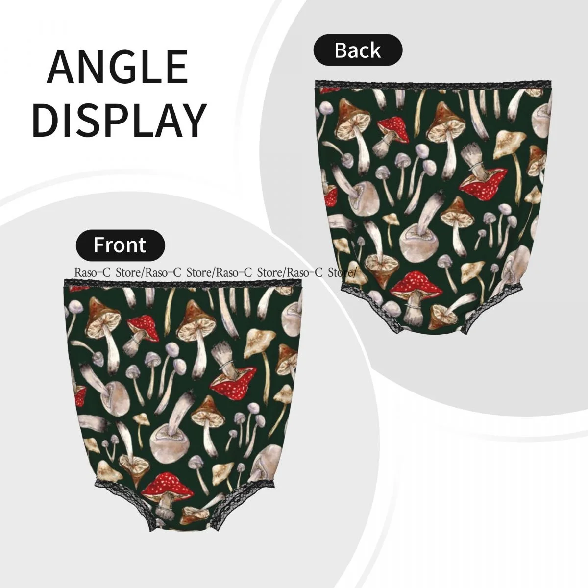 Many Mushrooms Grandma Underwear Interesting Prank Funny Gift Panties
