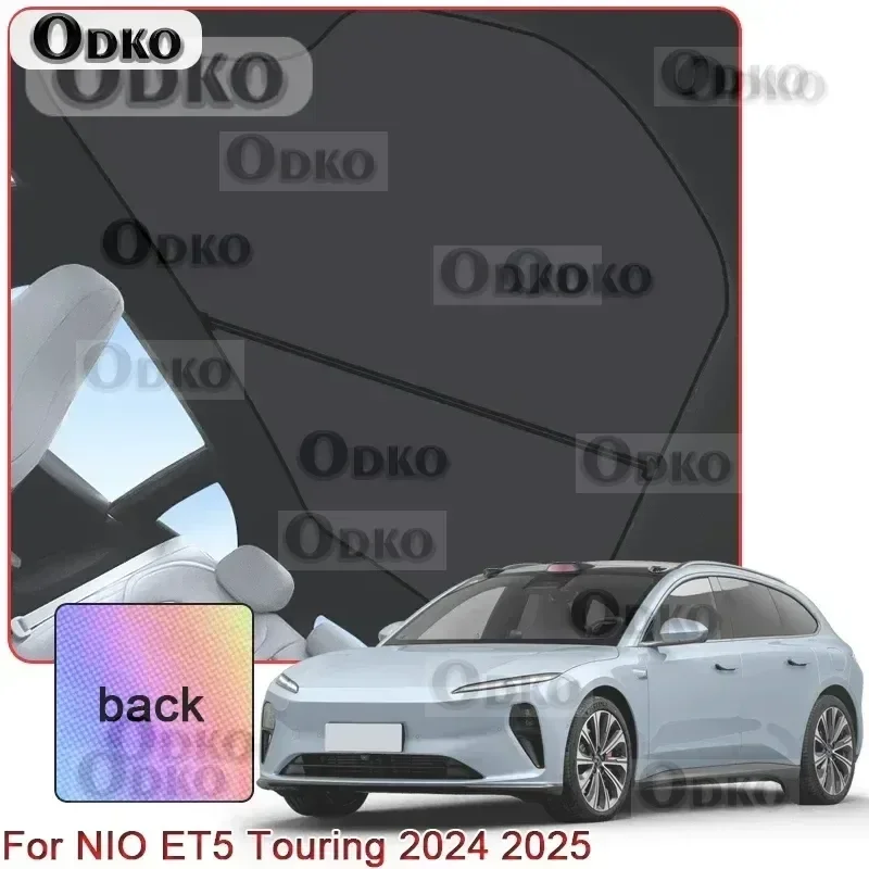 Colorful Ice Crystal Car Roof Sunshade For NIO ET5 Touring 2024 2025 Car Clip-on Sunroof Skylight Blind Shading Cover Accessory