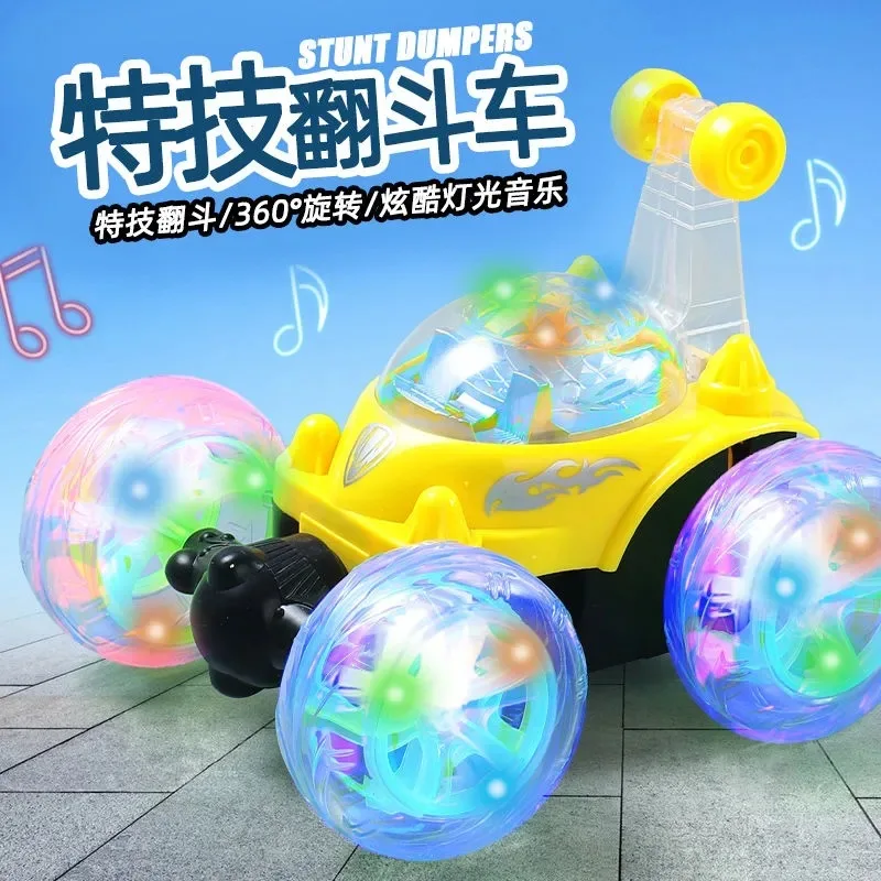 RC Stunt Car Radio Electric Dancing Drift Model Rotating Wheel Vehicle Motor Remote Control Car Toy