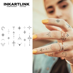 Henna Finger Temporary Tattoo,Lasts To 15 Days New Technology Magic Waterproof Semi Permanent Sticker.
