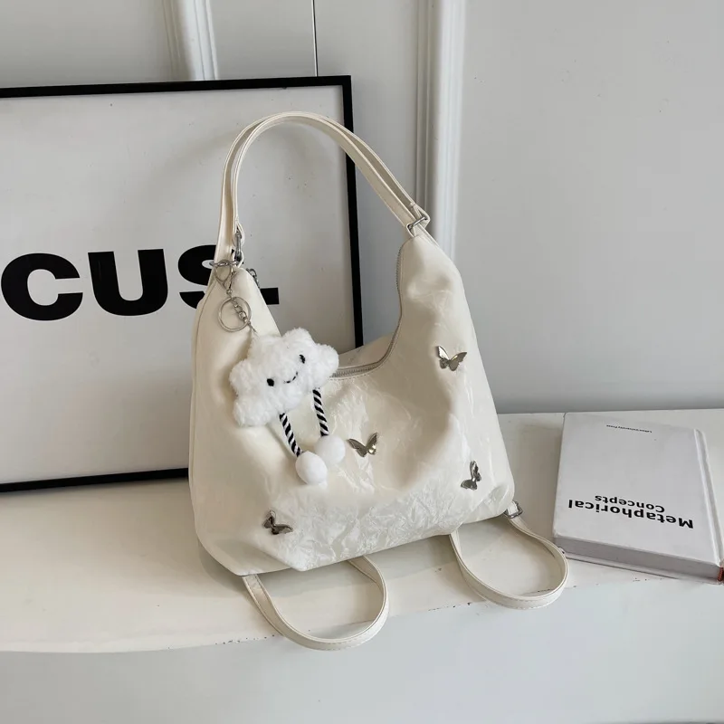 

Large Capacity Spring and Summer Bag for Women New Fashionable Commuting Backpack Multi-purpose Single Shoulder Bucket Tote Bag