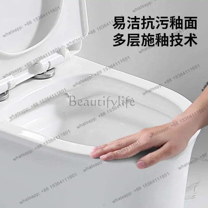 Household toilet small apartment 59 long rear  side row left row right   horizontal toilet