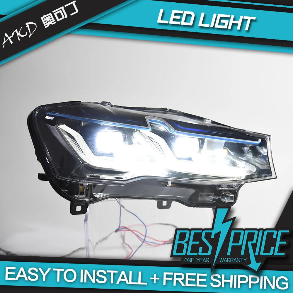 AKD luci auto per BMW X3 F25 LED proiettore faro lente 2010-2016 X4 F26 lampada frontale DRL segnale accessori automobilistici