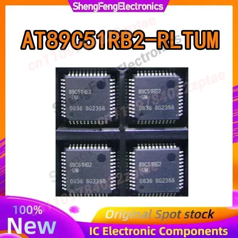 

100% New AT89C51RB2-RLTUM AT89C51RB2-UM 89C51RB2 QFP44 Chipset