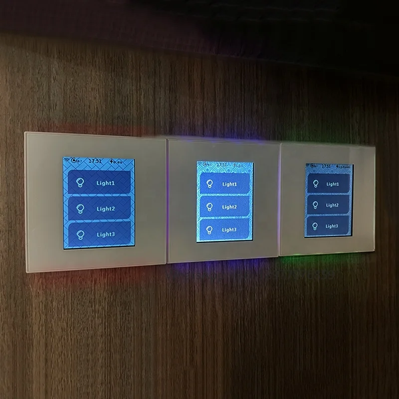 

L8 7 In 1 LCD Touch Panel Switch WiFi Mesh Smart 1 Gang 2 Gang 3 Gang Switch Support Voice Control HOME Siri