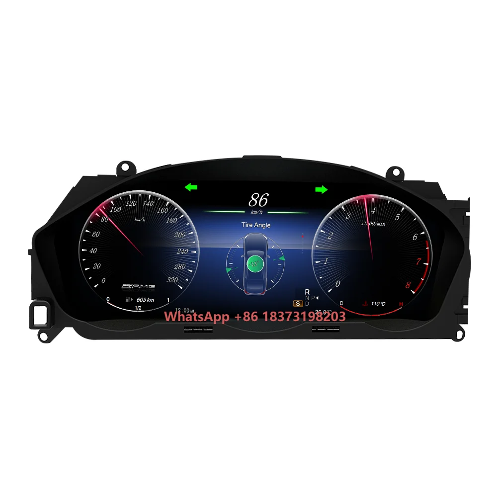

SZLELV Cluster Virtual Lcd Dashboard for Mercedes Benz C W204 2011-2014 Instrument Display Speedometer Screen Multimedia Player