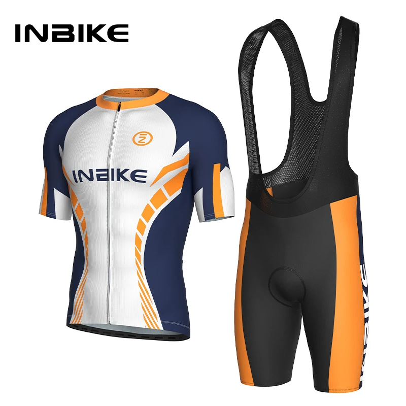 INBIKE Men's Cycling Suits 2025 Summer MTB Shorts Jersey Sets Breathable Non-Slip Quick-Dry Outdoor Sports Bicycle Clothing