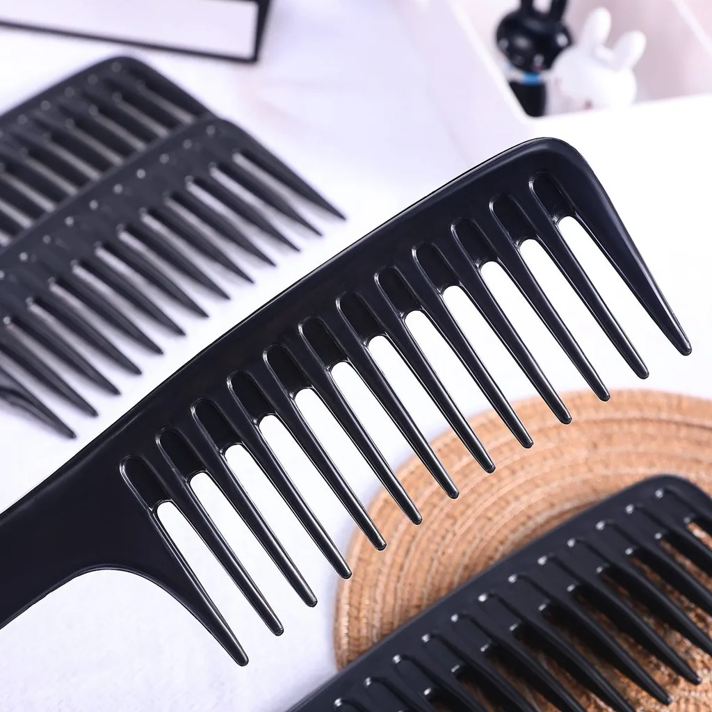 Wide Toothed Combs Anti-Static Durable Abs Plastic Handle Smooth Hair Suitable For Thick Long And Curly Hair