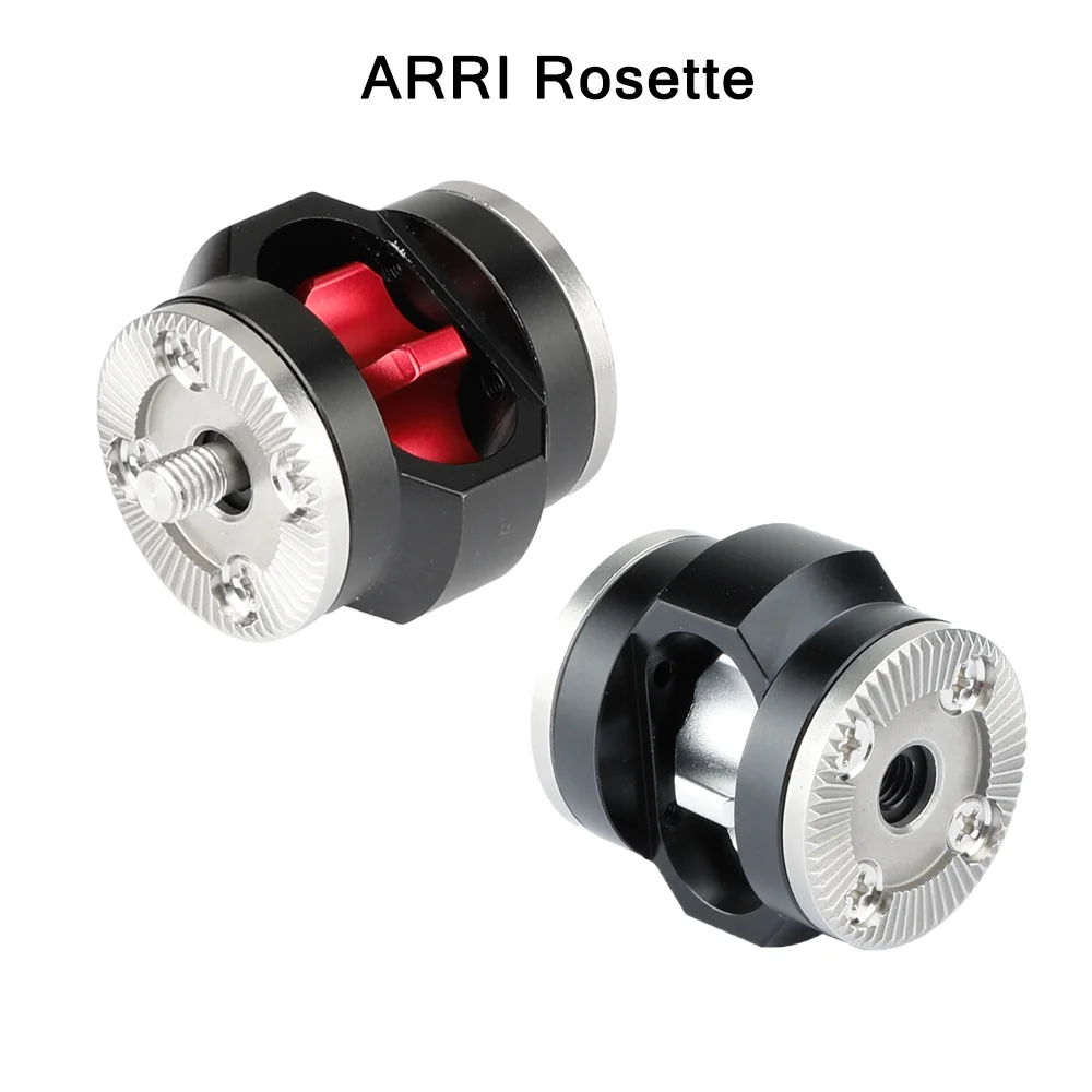 HDRig ARRI Rosette Extension Mount Adapter with M6 Screw & Female Thread For DSLR Camera Shoulder Handgrip Filmmaker Rig