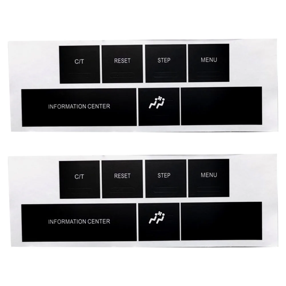 Interior Repair Decal Button Repair Decal Car Maintenance Light Penetration Reduction Practical Use White Lettering For Cherokee