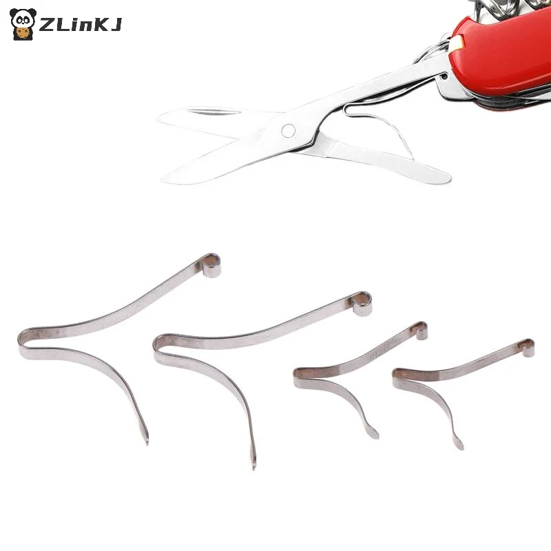 ▶1Pcs Scissors Accessories Clip Spring For 58mm 91mm Knife 301 Stainless Steel Spring