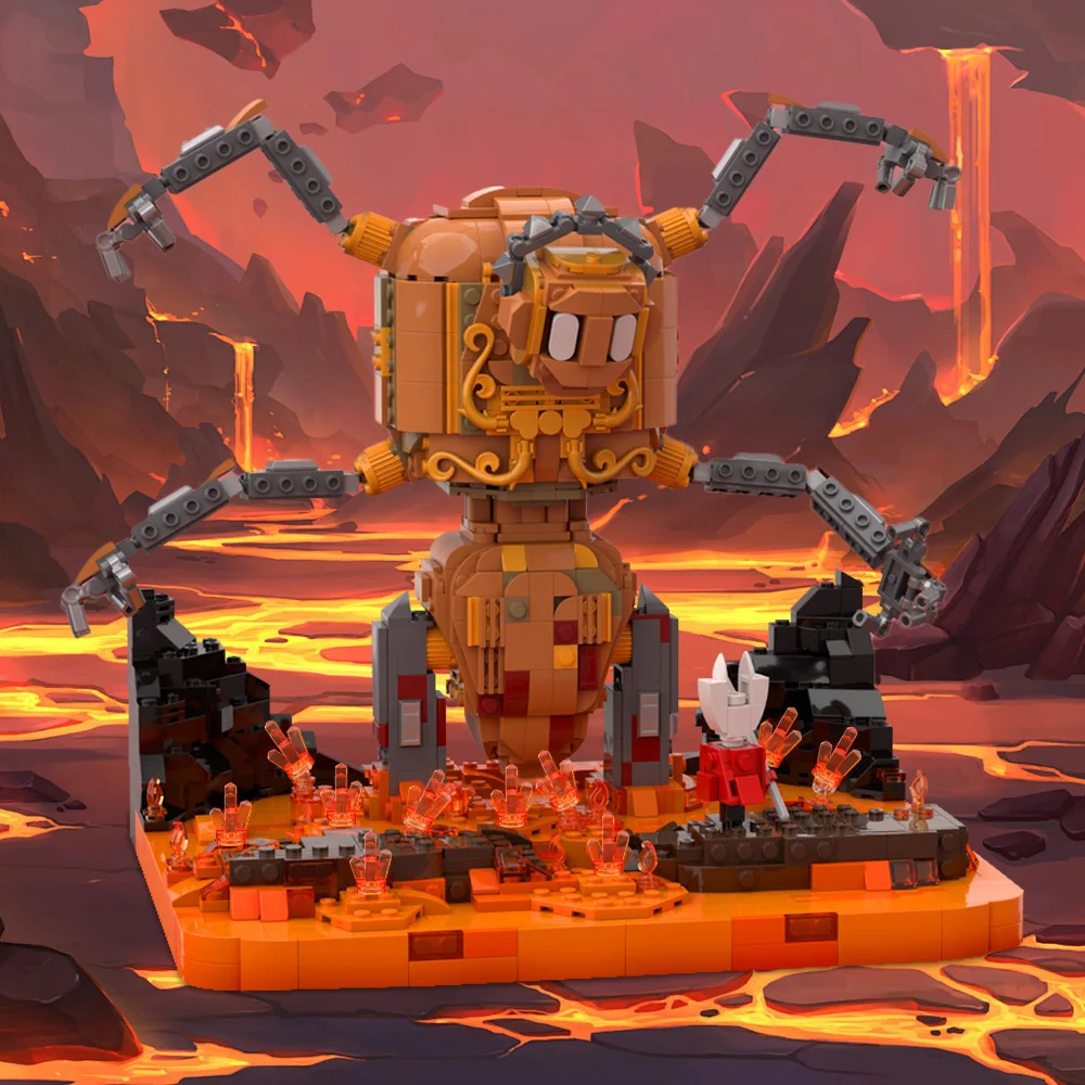 Gobricks MOC-235564 Silksong- الجوقعة الرابعة بوس قتال ألعاب مكعبات البناء هدية #5