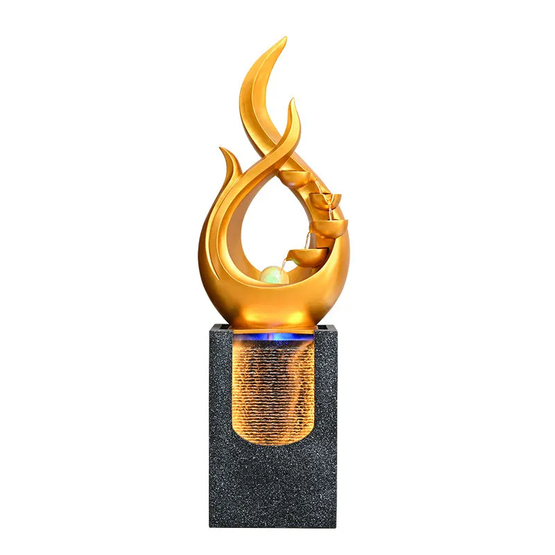 CX modern simple floor-to-ceiling flowing water ornament, entrance living room company office decoration