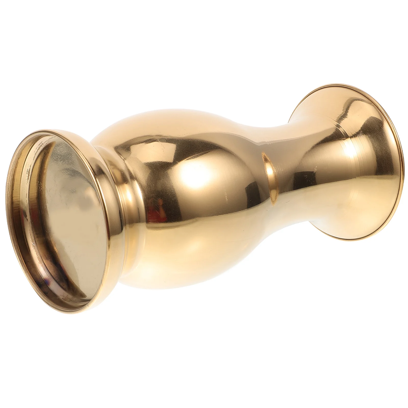 

700Ml Stainless Steel Flower Vase Modern Metal Home Decor Tabletop Ornament for Living Room Bedroom Office Desk Arrangement