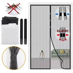 Automatic Closing Magnetic Mosquito Net Screen Door Curtain Curtain Summer Kitchen Anti Bug Fly Partition Curtain Magic Mesh