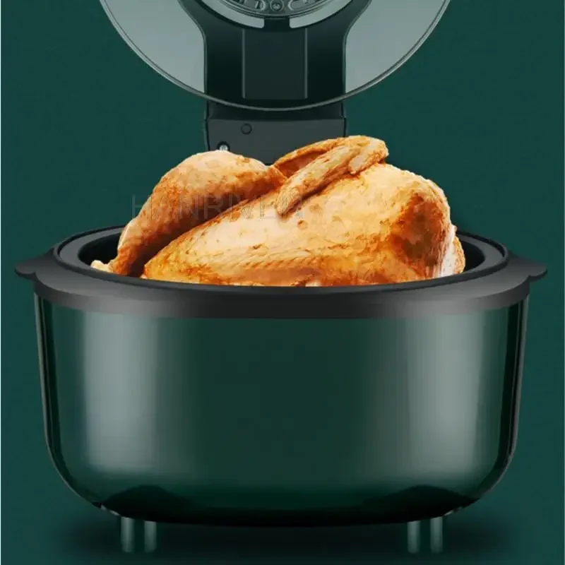 New Multifunctional Household Electric Fryer 6L 220V Visual Air Fryer Large Capacity Smart French Fries Machine
