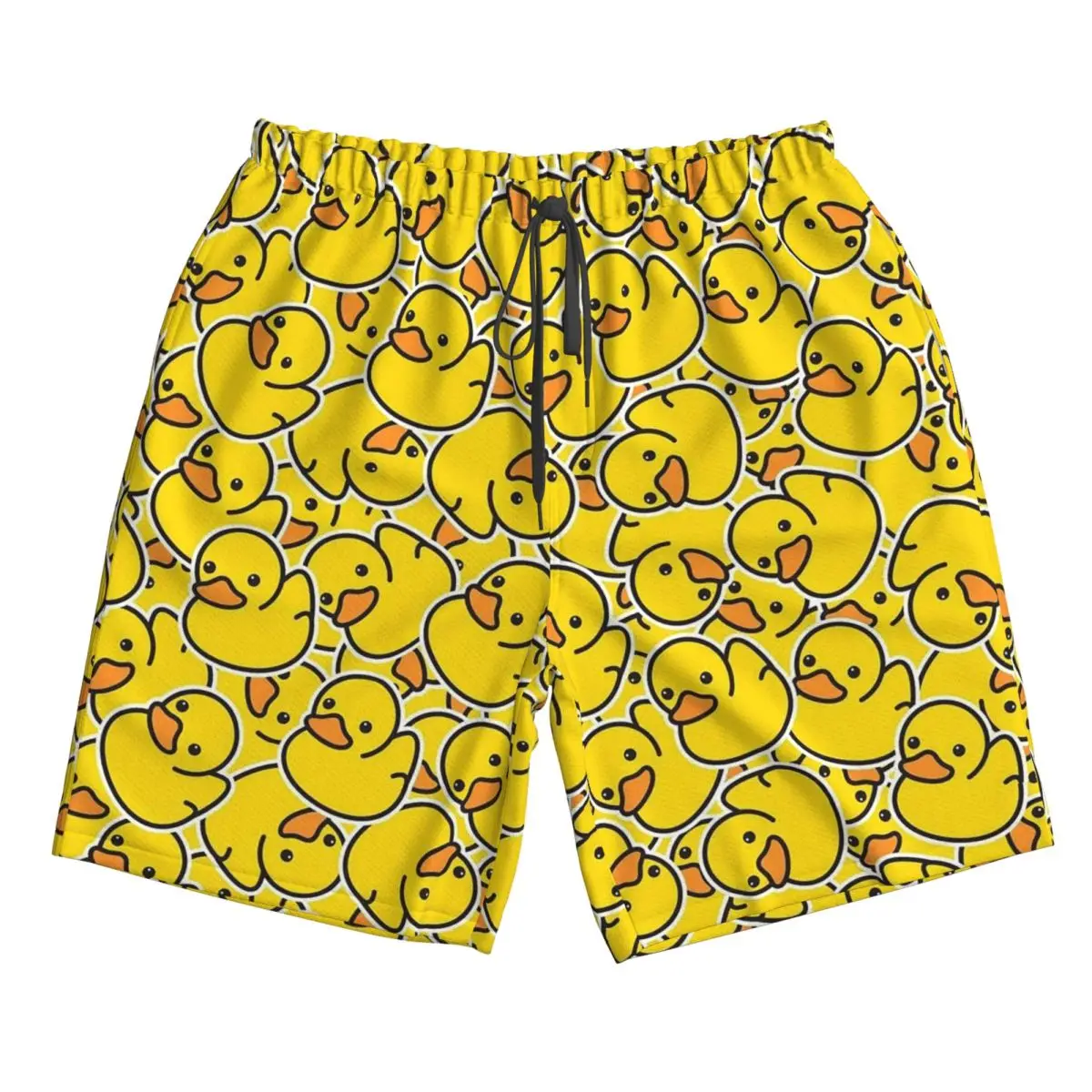 Желтые классические резиновые плавки, пляжные шорты, повседневные быстросохнущие летние мужские брюки для плавания