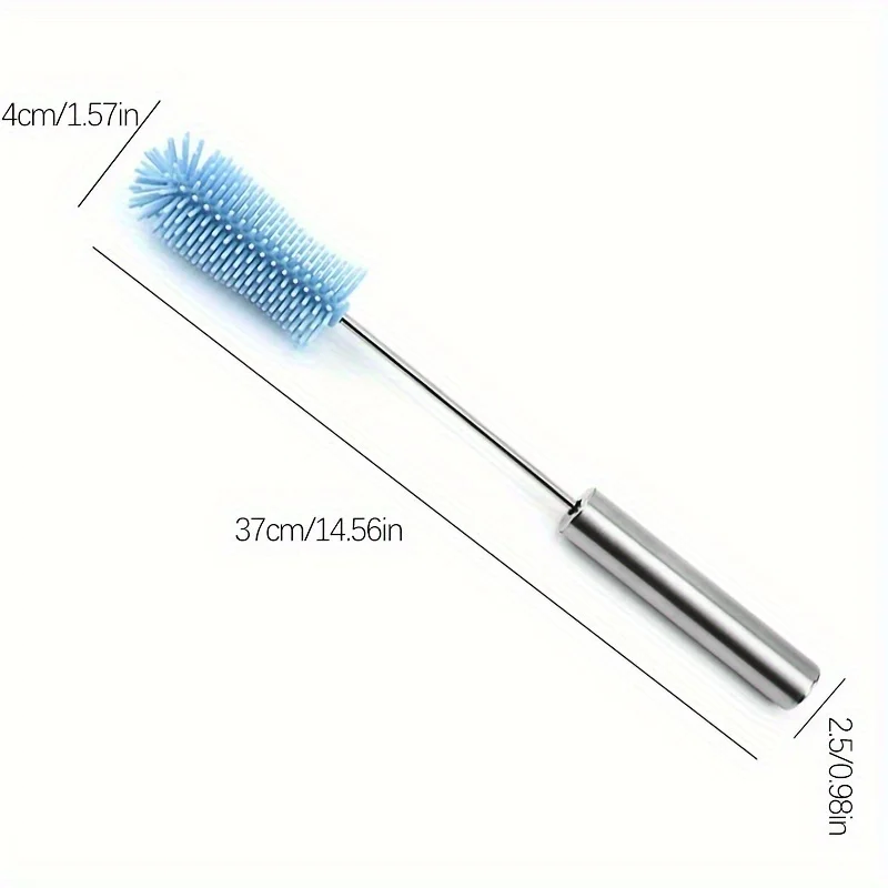 1pc Semi-Automatic Rotary Cleaning Brush for Milk Bottles and Tea Cups-Efficient and Convenient Household Cleaning Tool