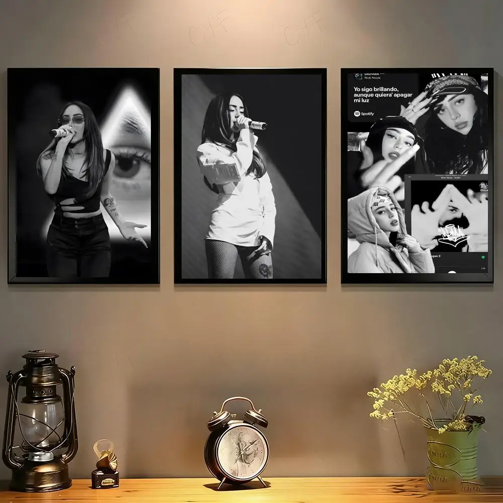 Poster  HD art sticky wall waterproof home living room bedroom bar aesthetic decoration N-Nicki Nicole