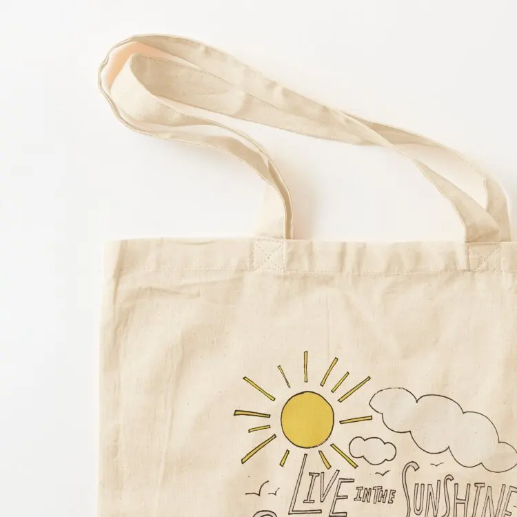 Emerson: Live in the Sunshine Tote Bag sac pour femme Portable shopping bag shopping cart bags canvas tote