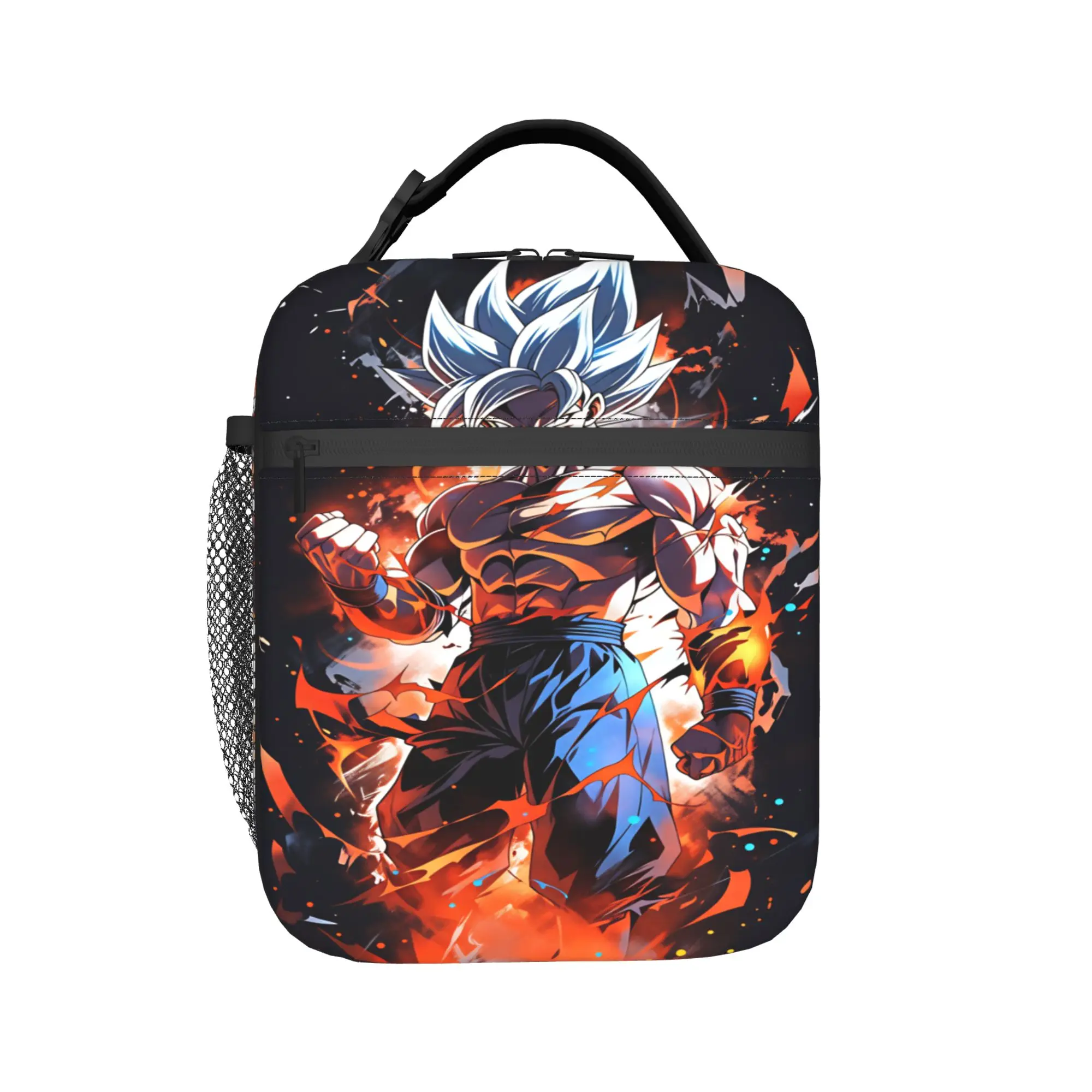 Son Goku Lunch Bag Dragons Balls Convenient Lunch Box Women School Designer Cooler Bag Kawaii Oxford Tote Food Bags