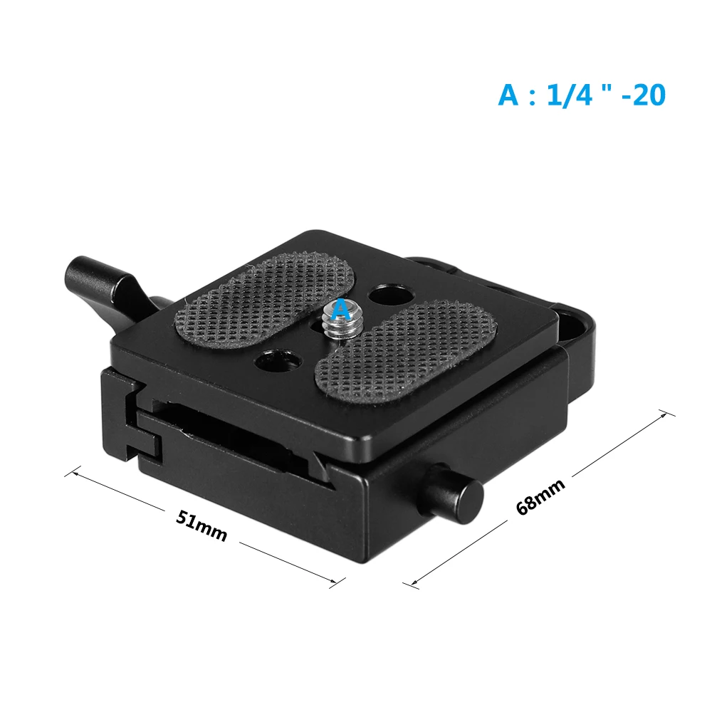 HDRIG ARCA Swiss Style Quick Release Camera Sliding Plate & Receiver Adapter for Camera Accessories