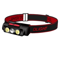 MINI Type C USB White Red LED 18650 Battery Hunting Portable headlight Fishing 6 Modes Torch head lamp Headlamp Flash light head