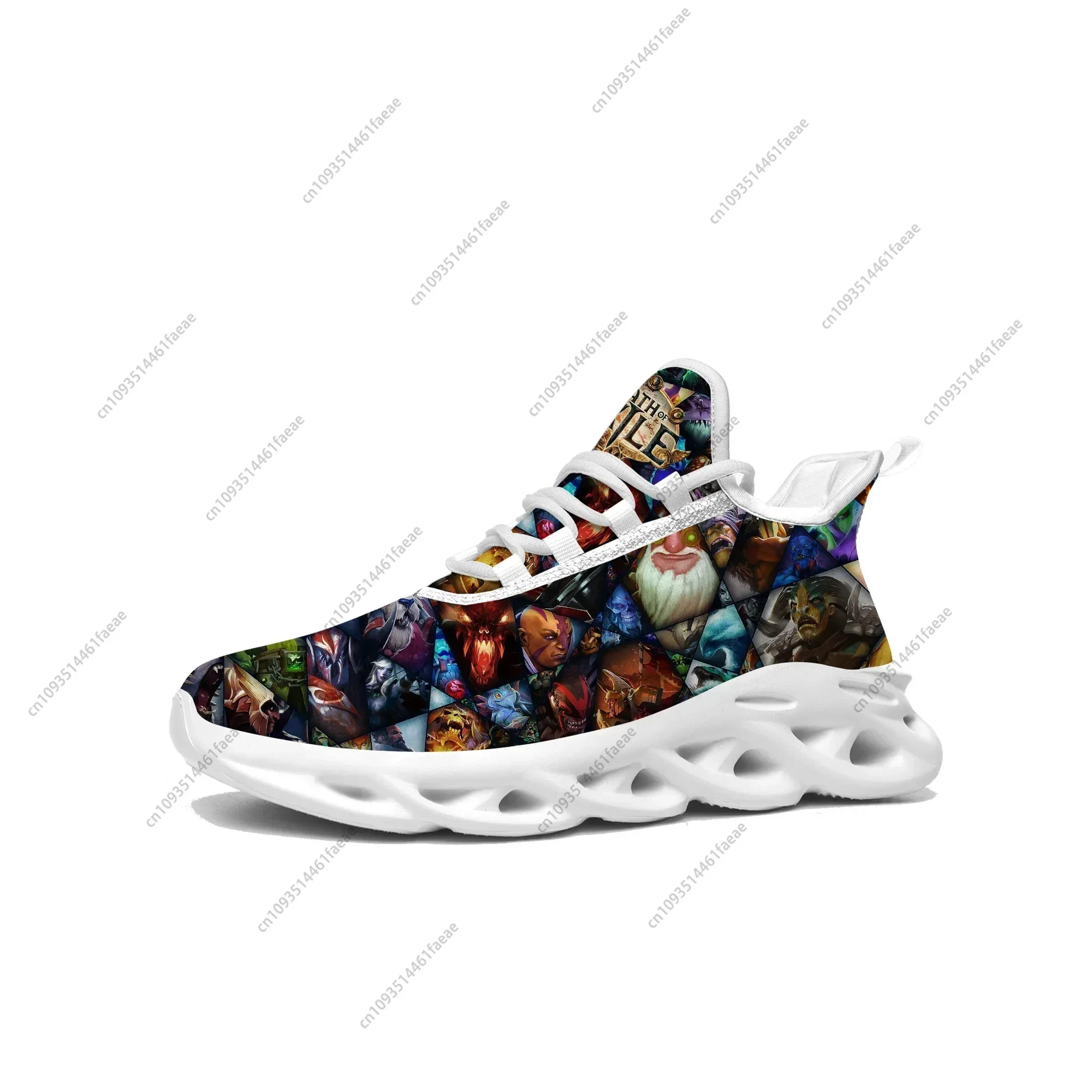 Path of Exile Sneakers Hot Cartoon Game Mens Womens Teenager Sports Running Shoes High Quality Custom Made Built Lace Up Shoes