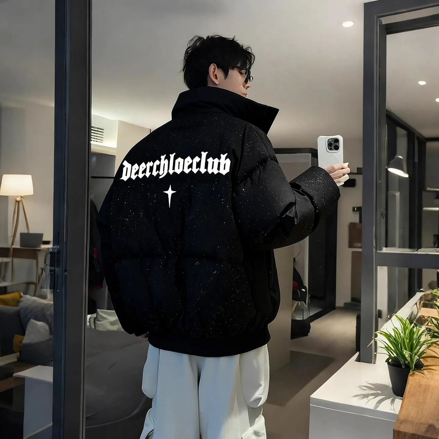 

Утепленная короткая пуховая куртка для мужчин: зимняя одежда, теплая куртка с воротником-стойкой, молодежная модная повседневная хлопковая куртка