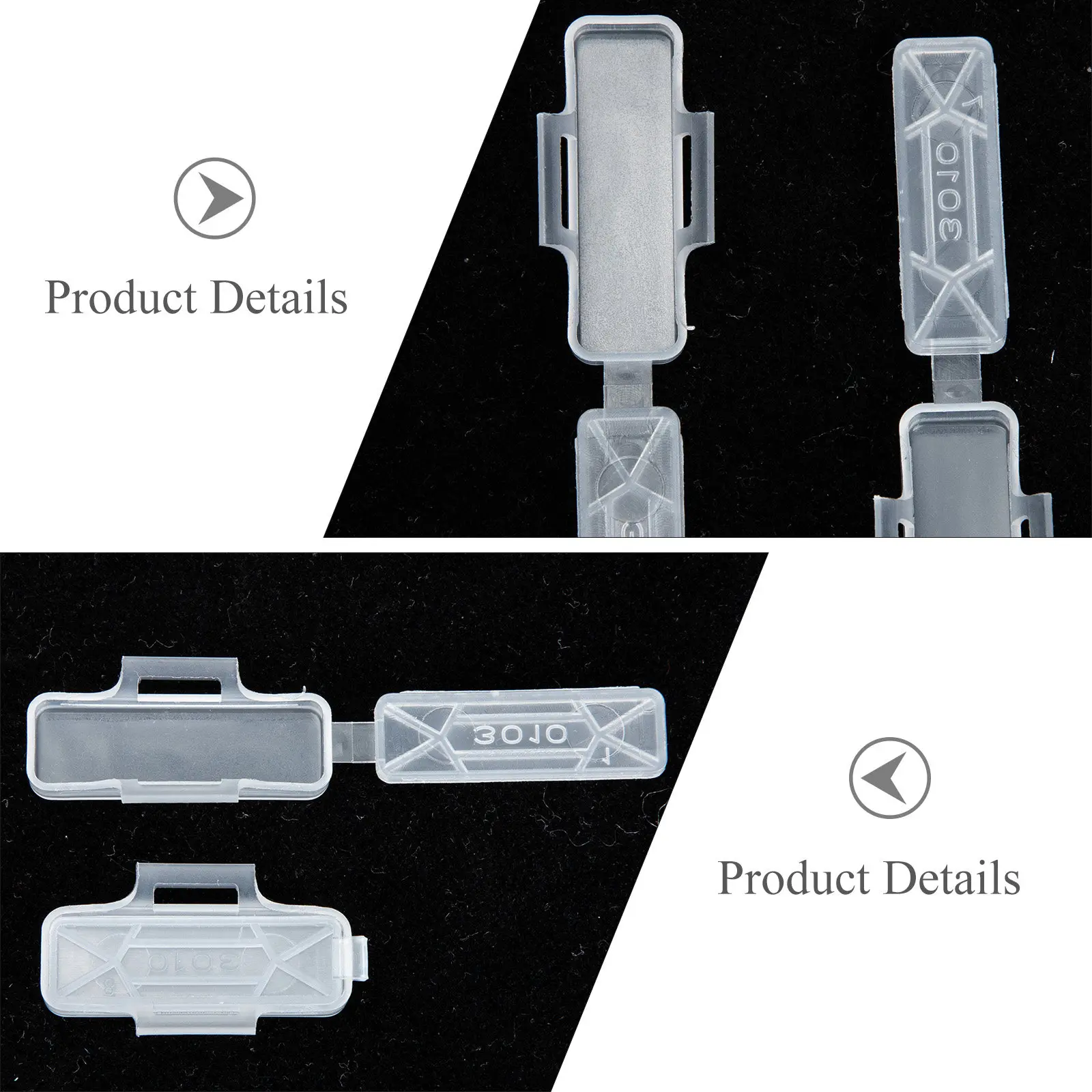 

100 шт. прозрачных гибких пластиковых бирок-держателей для идентификации внутренней проводки и кабелей
