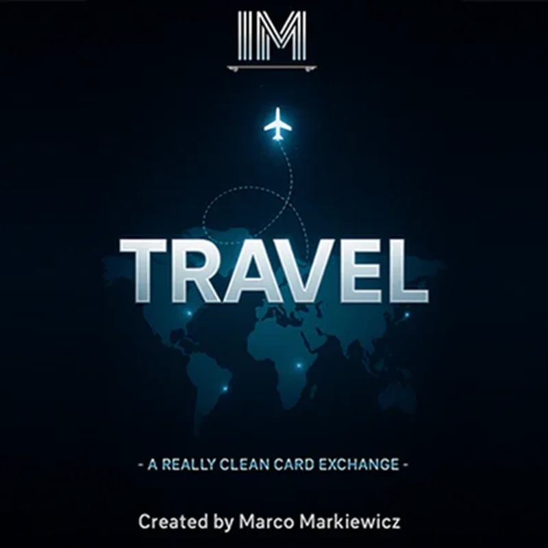 Travel by Marco Markiewicz Magic Tricks Two Cards Switch Places Classic Indian Box Effect Close-up Street Illusions Gimmicks
