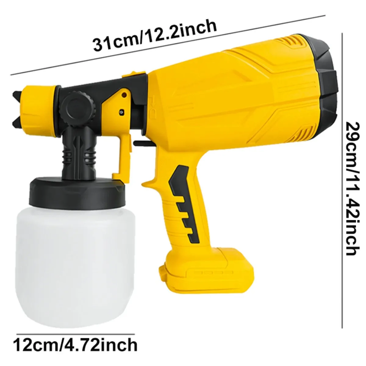 ماكينة طلاء لاسلكية عالية الأداء من نوع البطارية - علبة رش كهربائية بدون هواء، مع طاقة تدوم طويلاً، سهلة التنظيف #3