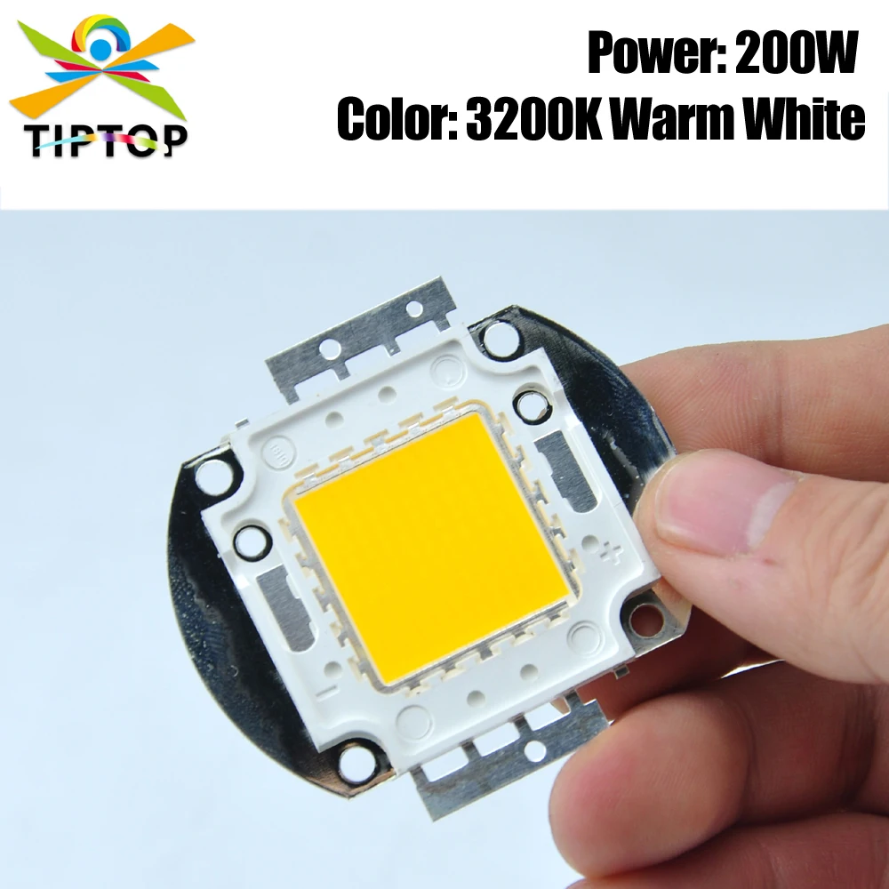 

Freeshipping 200W Warm White 3200K Color Led COB Chip High Power Light Beads Input 30V-34V Outdoor Floodlight Spotlight Diode