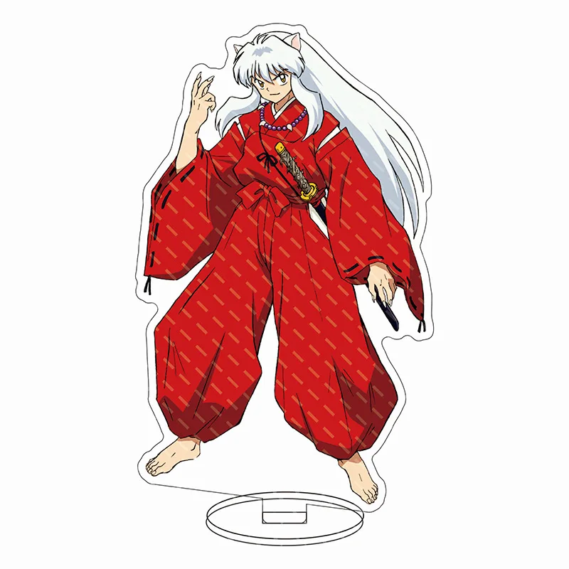 16CM Anime Figure Inuyasha Kagome Higurashi Sesshomaru Kikyo Miroku Sango Naraku Cos Acrylic Stand Ornaments Chrismas Gifts view 2