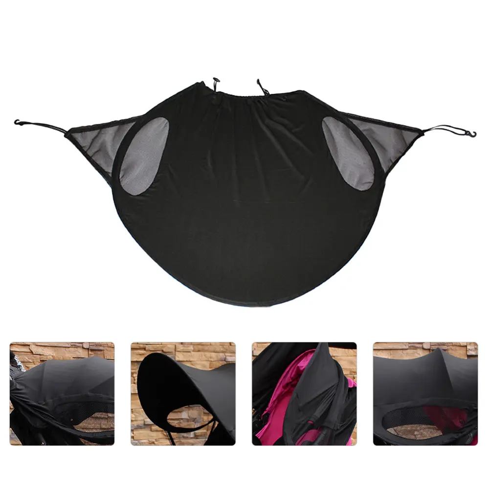 1 قطعة عربة أطفال مظلة شمسية متعددة الأغراض شبكة ناموسية مغطاة بالكامل مع حماية من الأشعة فوق البنفسجية ظل قابل للتمدد للاستخدام الخارجي