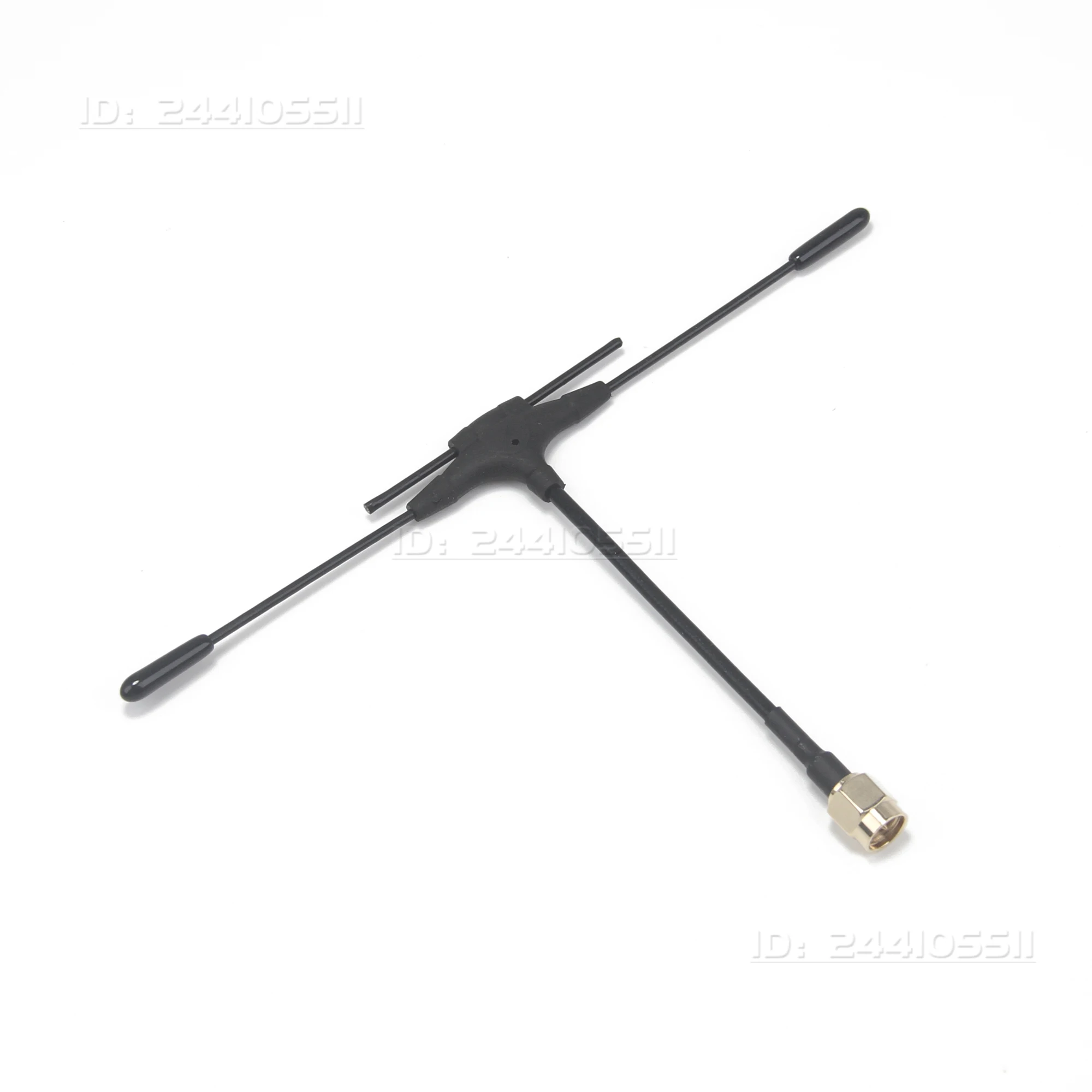 80mm 915Mhz/2.4G Dual-band T-type High-frequency Head Antenna 3DBi RG405 SMA Male Plug Connector for RC FPV Racing Drone Part