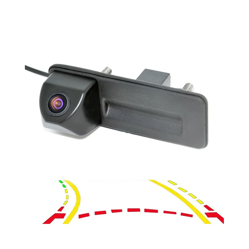 

CCD 600Line Dynamic Trajectory Trunk handle Rear View Camera For Audi A1 Skoda Roomster Fabia Yeti superb Backup Camera