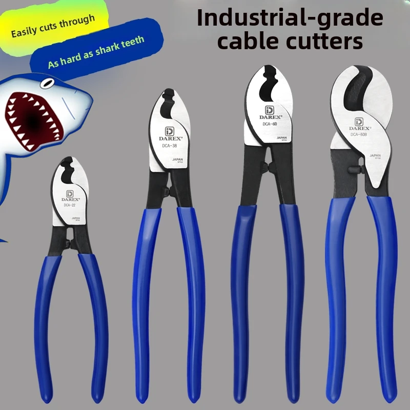 Cable Hercules DAREX Industrial Grade Cable Cutters 6 810 Inch Heavy Duty Wire Cutters Electrician