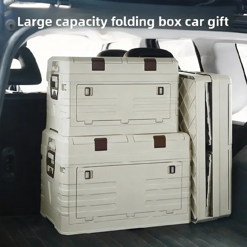 Outdoor Camping Box, Foldable Storage Box, Car Trunk Custom Gift Box, Home Double-layer Organizing Box