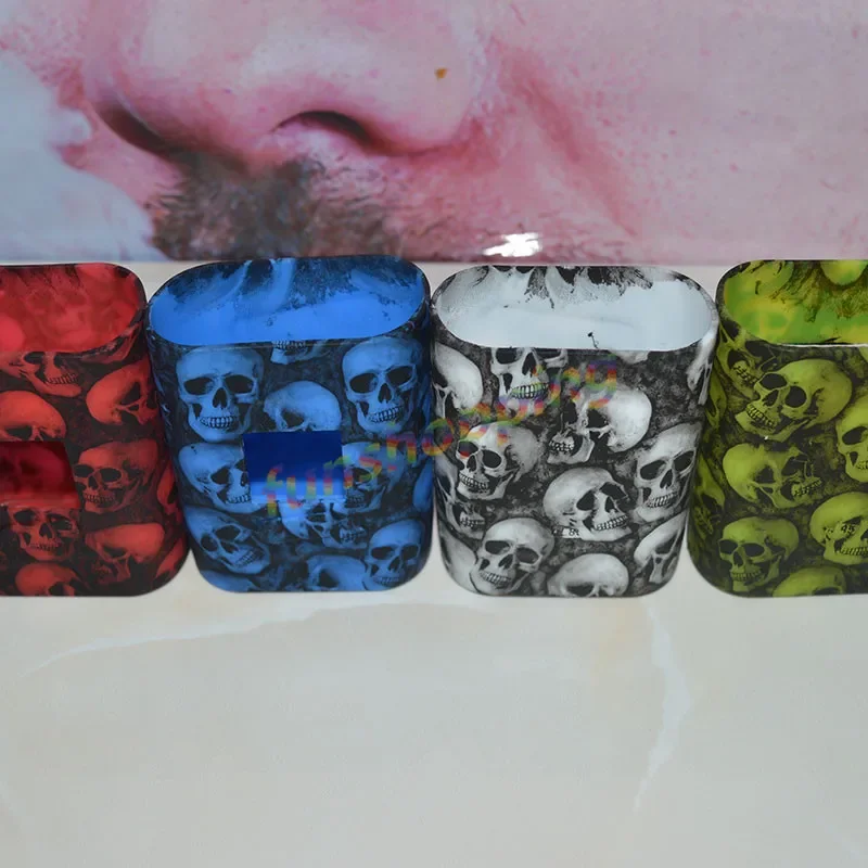 Nuovo Design a colori casuali AL85 custodia protettiva in Silicone con testa di teschio custodia protettiva in Silicone per SMOK Alien 85W Box Mod Alien Mini Alien Baby