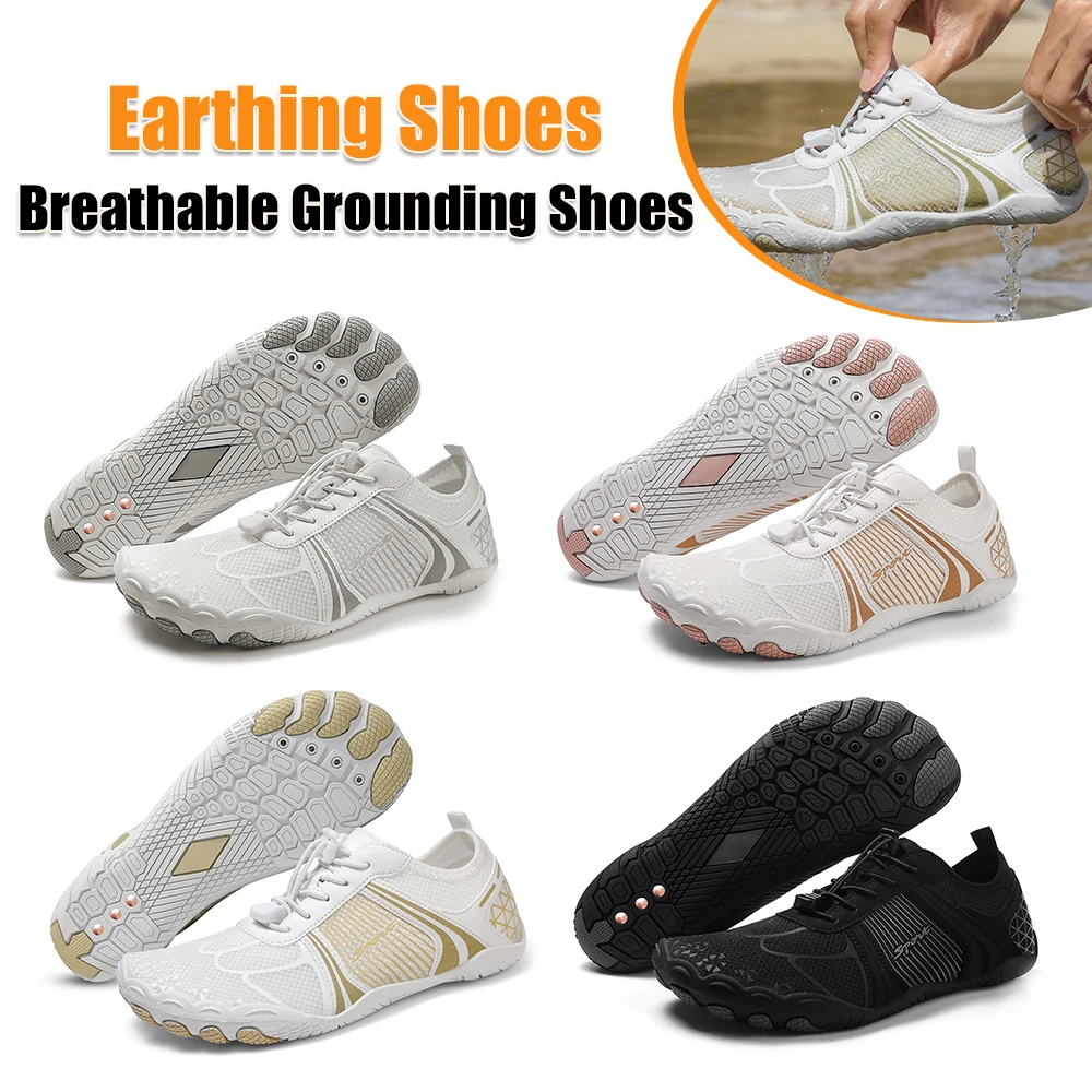 

Заземляющая обувь Дышащая обувь для заземления Медная походная обувь с заземлением и медью для мужчин и женщин