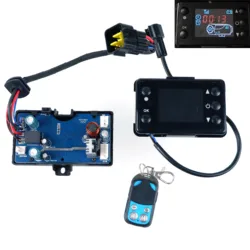 Calentador de aire diésel con interruptor de Monitor LCD, placa base de Control remoto para coche, camión, furgoneta, barco, 12V, 24V, 2kW, 3kW, 5kW, 8kW