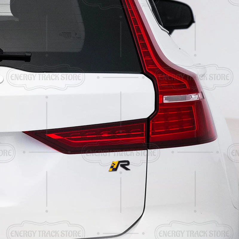 Car Sticker For Volvo R Design Sweden Flag Moose Test Elk Prancing Deer Logo Decoration Emblem Rear Trunk Badge Auto Accessories