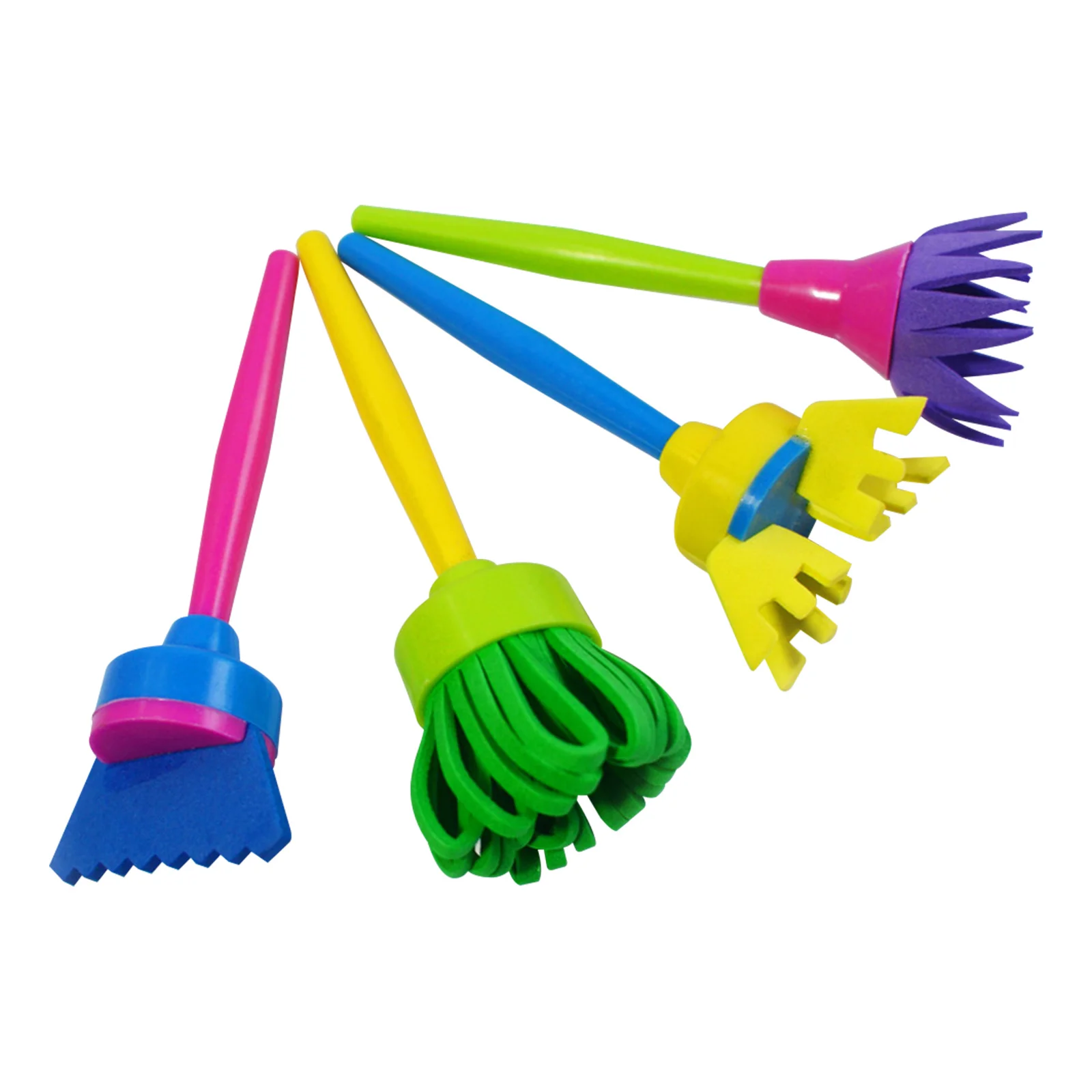 

4pcs Creative Tools Kids Diy Art Sponge Brush Set Children Washable Graffiti Kit Tool Diy Art Painting Tool Sponge Painting